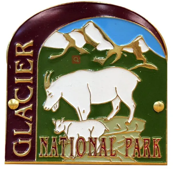 Custom Soft Enamel National Park Medallions Crater Lake Wandern Abzeichen Kleben