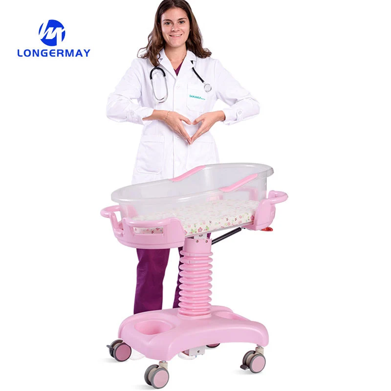 Hydraulic Multifunction Adjustable Newborn Medical Bed ICU Children Pediatric Bed ABS Plastic Baby Hospital Crib