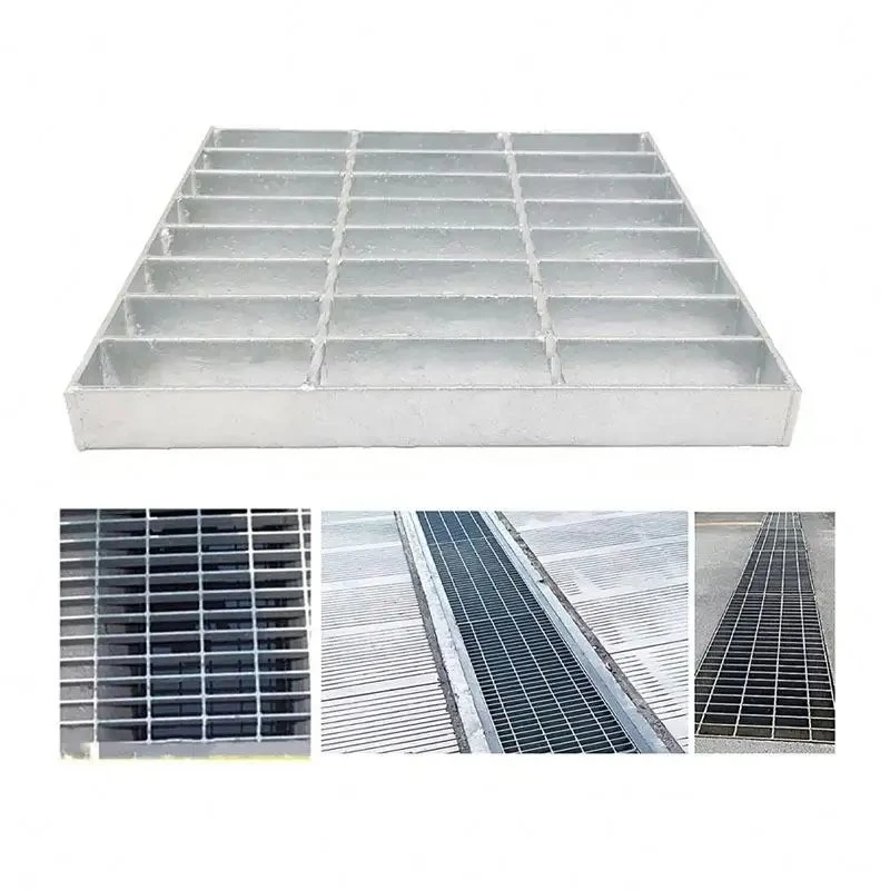 Plain Type Metal Walkway Grating, 25 X 5 / 30 X 3 Galvanized Floor Grating Stainless Steel Grating