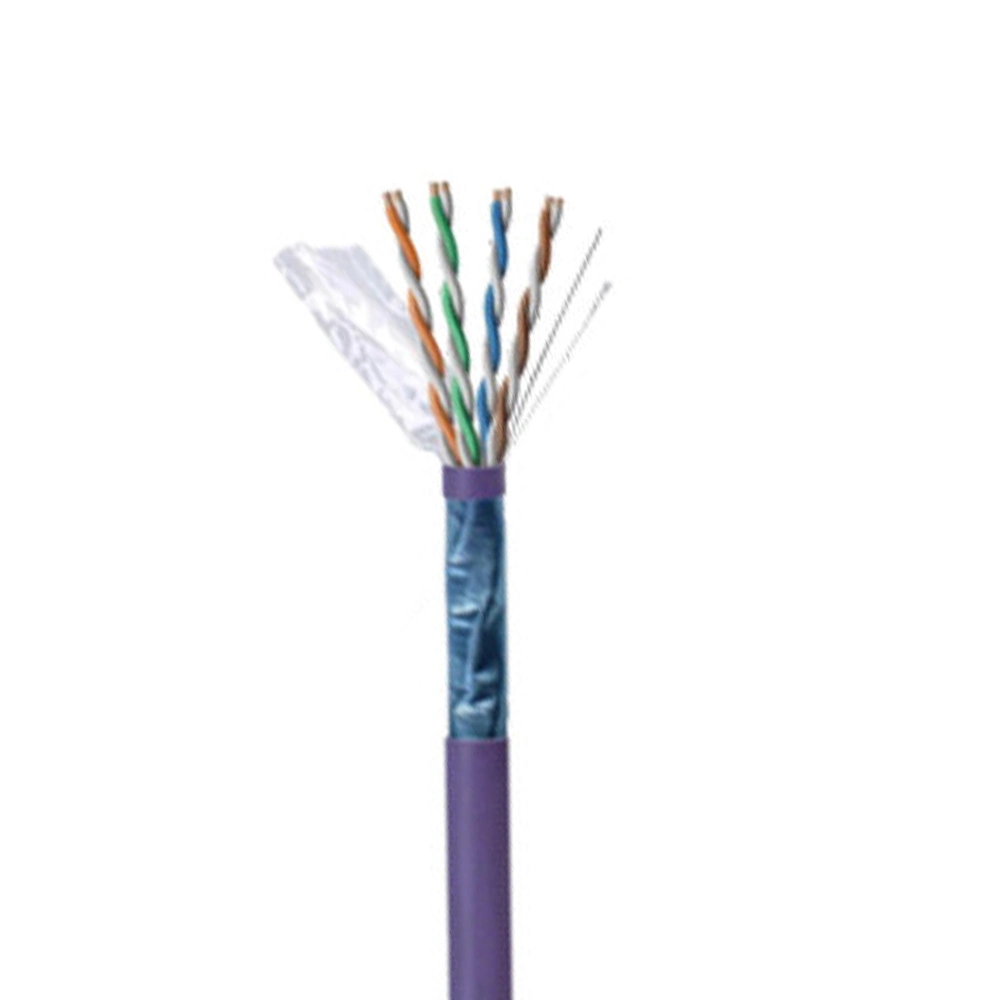 كبل شبكة الاتصال المحلية (LAN) لشبكة الاتصال القياسية CAT6A FTP أو CAT6A F-UTP كابل البيانات