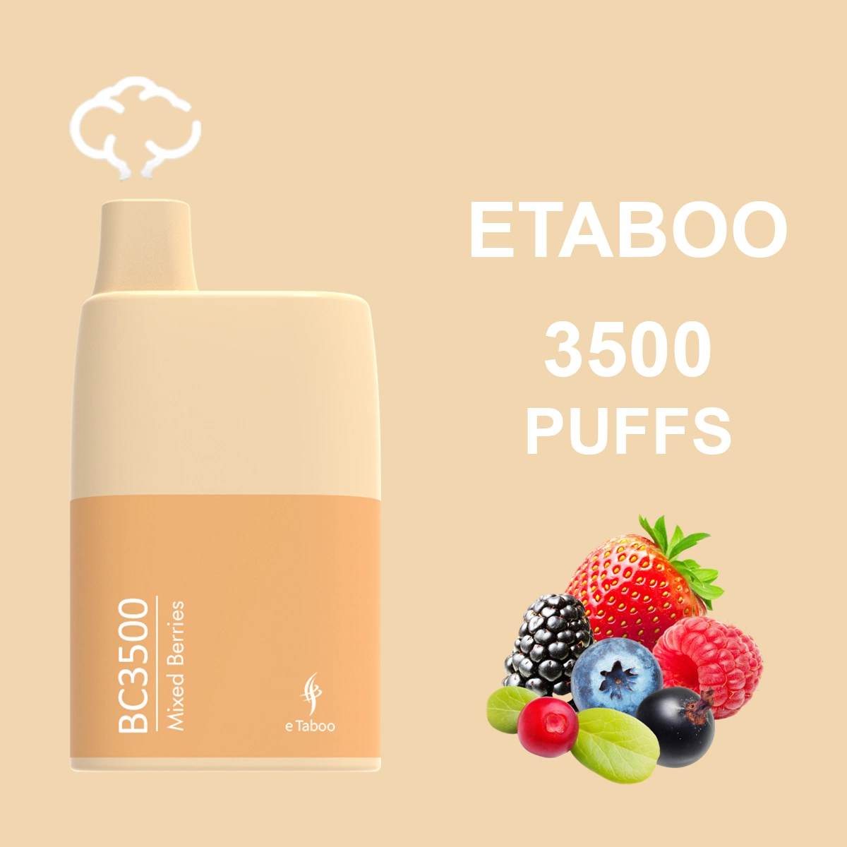 Vente en gros E-cigarette rechargeable Etabou 3500 Puff Vape jetable avec fruit Saveurs