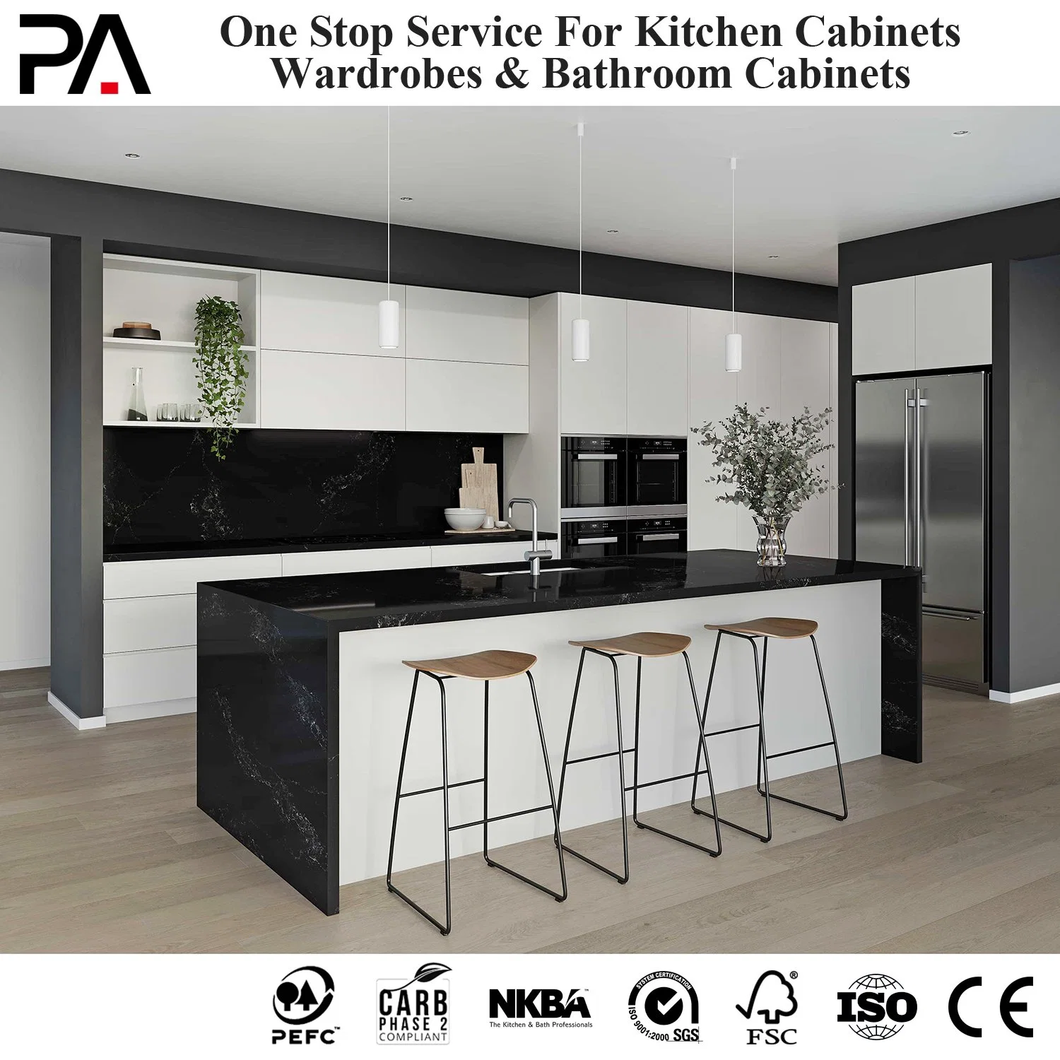 PA Home Improvement Popular Design 2 Pack Lacquer Kitchen