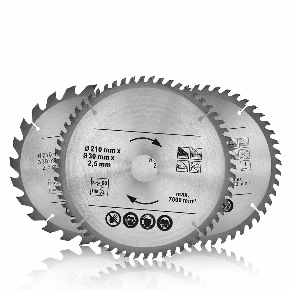 Tct Blade Hard Alloy Circular Saws 80t Multi Functions Rotation Cutting Tools 6600rpm 4"-10" Sandblasted Yg6 Tipped