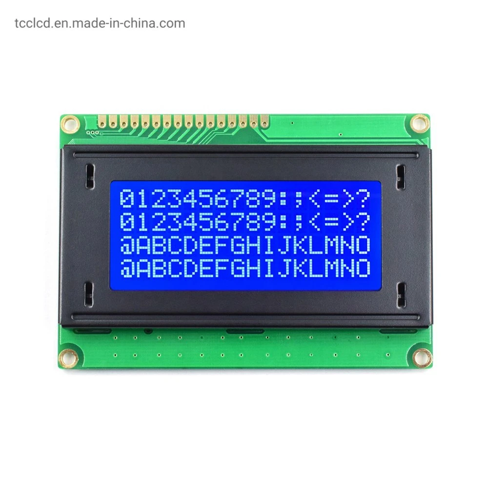 شاشة LCD 16×4 قابلة للبرمجة مع 4 أسطر حرف Stn أزرق وحدة LCD باللون الأصفر 1604