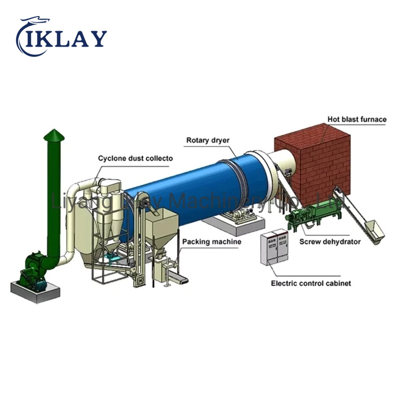 Wood Pellet Rotary Dryer Drum Dryer Sawdust Dryer