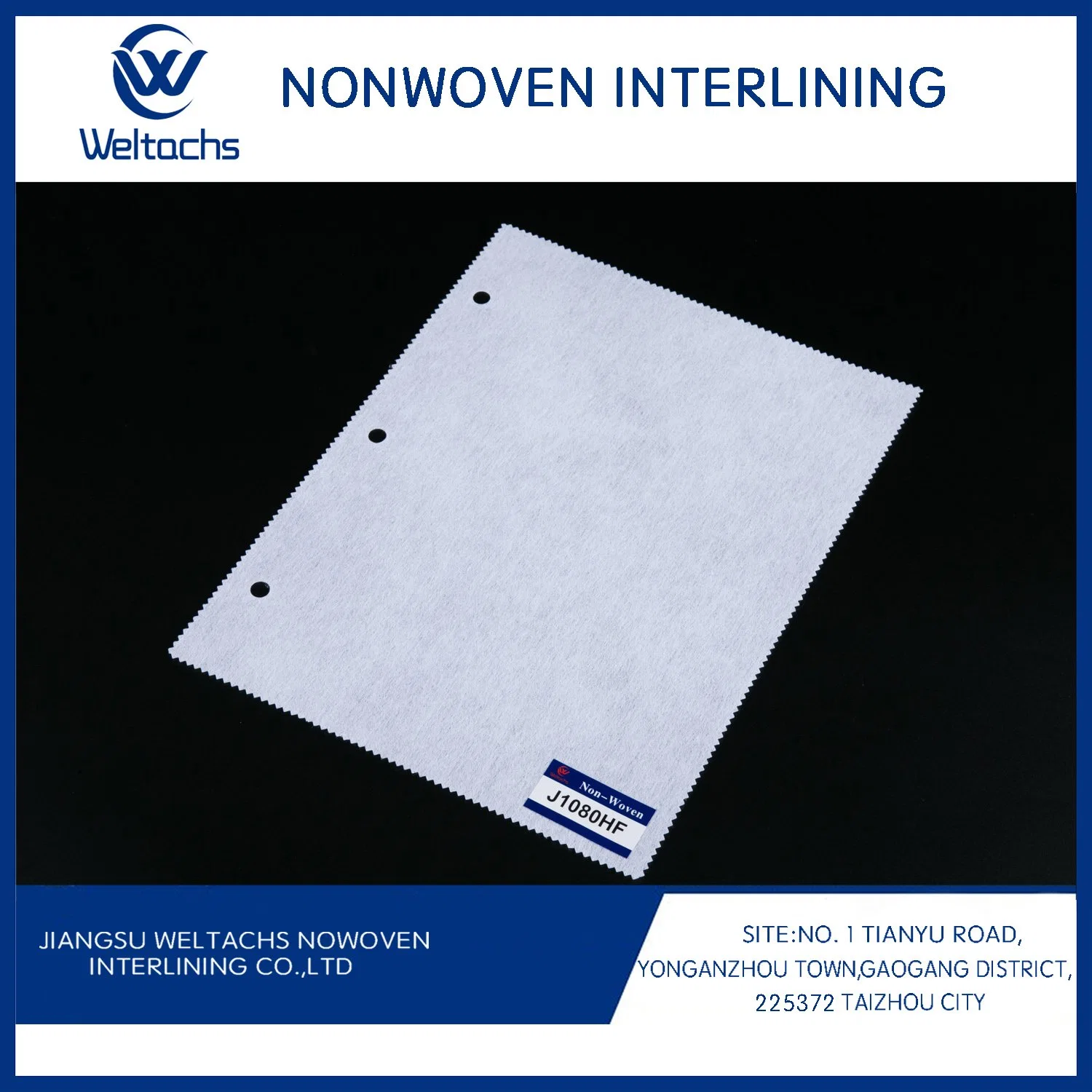 100% Polyester Nonwoven Lining Fabric Roll for Tailoring Material 1065hf