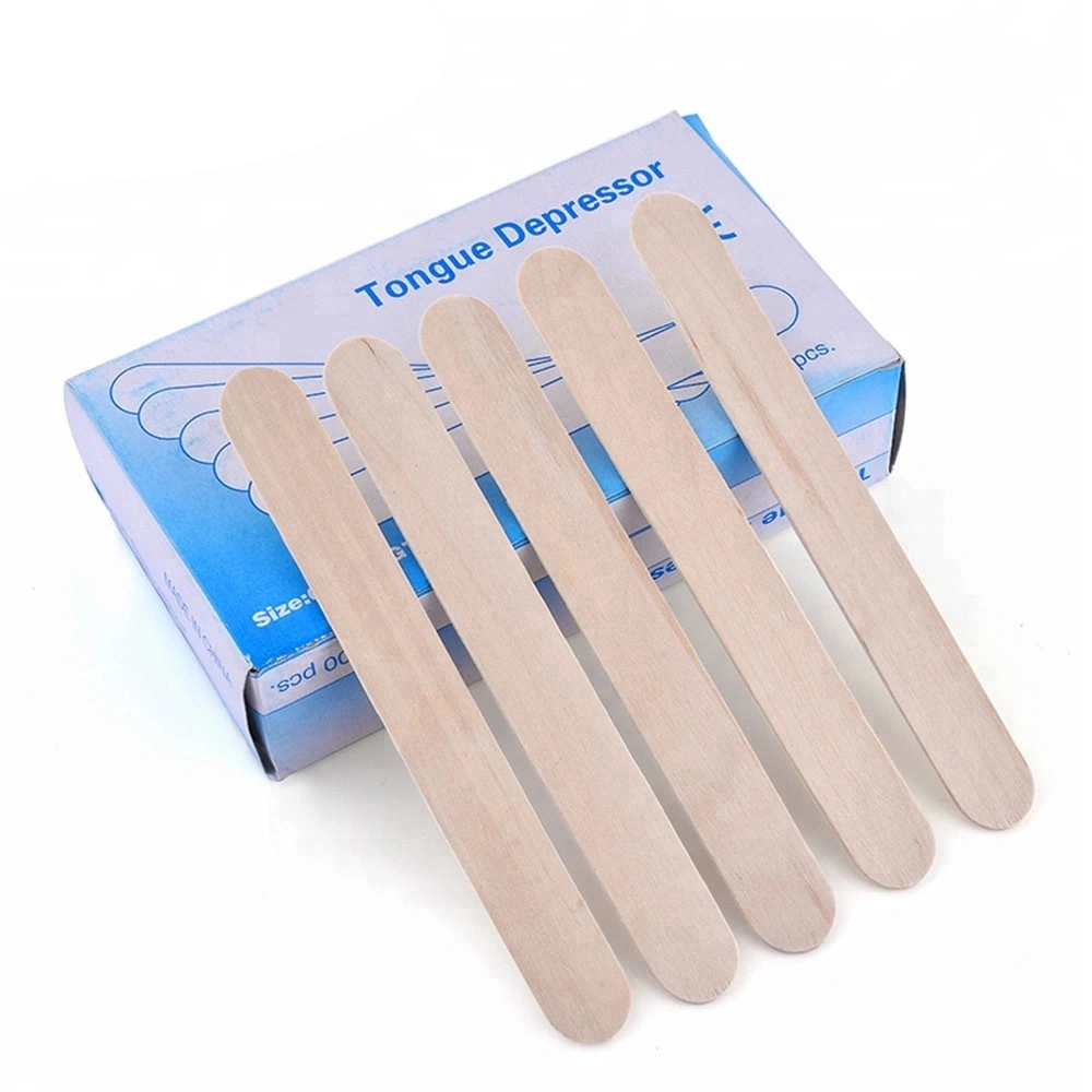 Disposable Plastic or Wooden Tongue Depressor for Adult