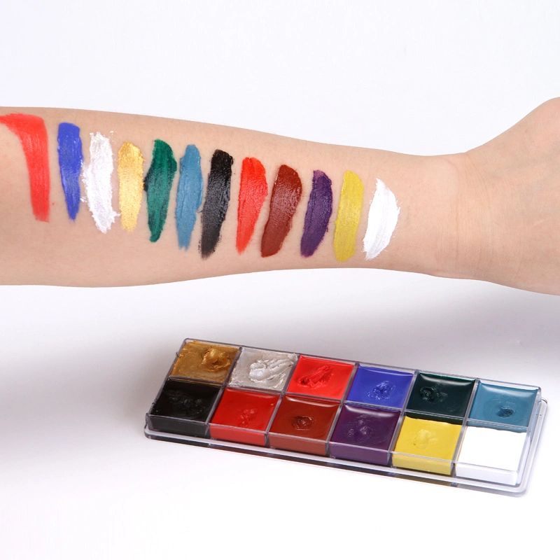 Amazon Venta caliente cuerpo de color maquillaje de fiesta de Halloween Navidad pintura