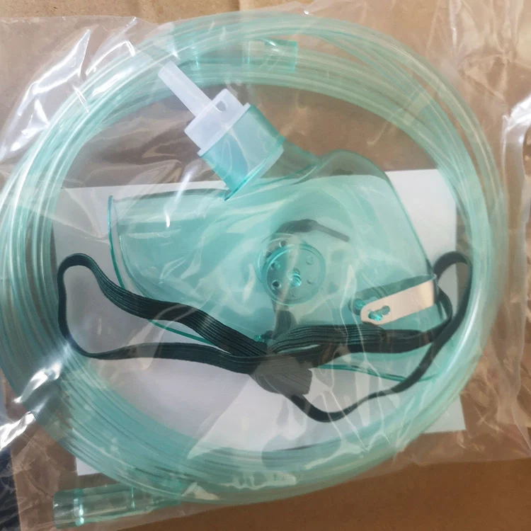 Disposable Medical Oxygen Mask with Tubing for Adult