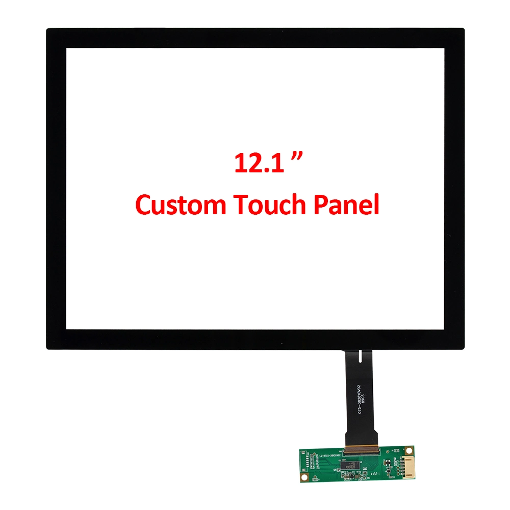 Custom ODM OEM 12.1 12 Inch Capacitive Pcap 4:3 10 Point USB Touch Screen with Tempered Fast Sensitive Accurate Response Glass USB Interface for Optical Bonding