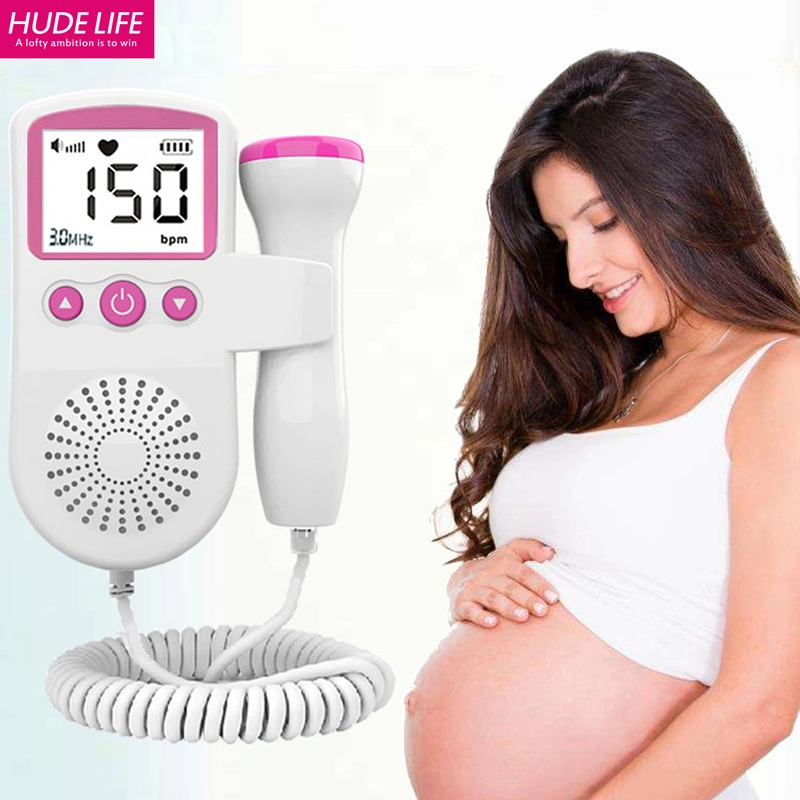 Uso de la mujer embarazada de frecuencia cardíaca fetal Doppler Fetal de instrumentos de sonido digital de Doppler de latidos cardíacos fetales