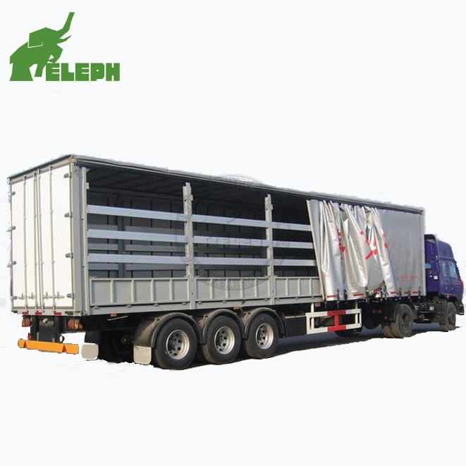 16meter Cargo Loading Tri-Axle Curtain Side Box Van Semi Truck Trailer