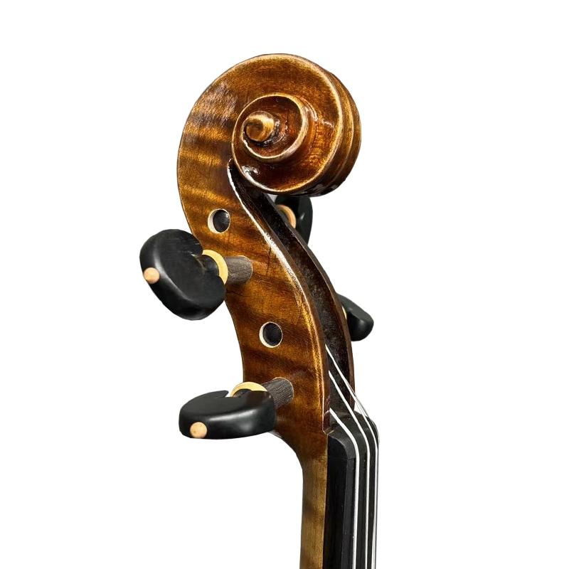 High quality/High cost performance Handmade Oil Varnish Dark Yellow Brown Violin Ebony Accessories 100% Handmade