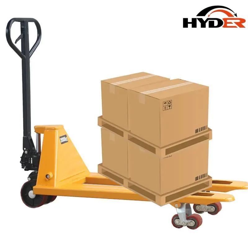 China Hyder Hydraulic Manual Forklift Hand Pallet Truck 3 Ton