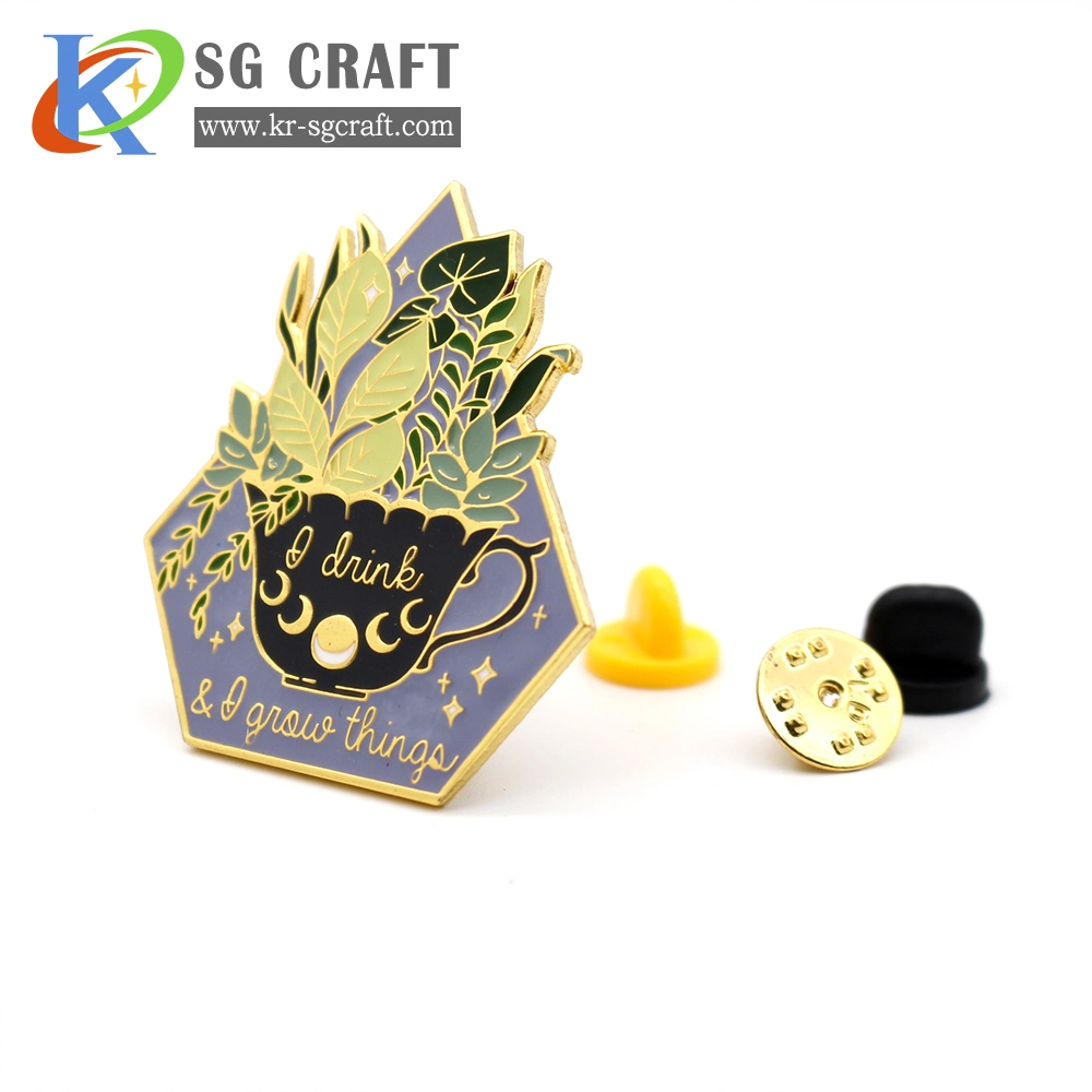 Cartoon Lapel Pin with Glitter Soft/Hard Enamel Pin Badge Custom Logo with Your Own Designs