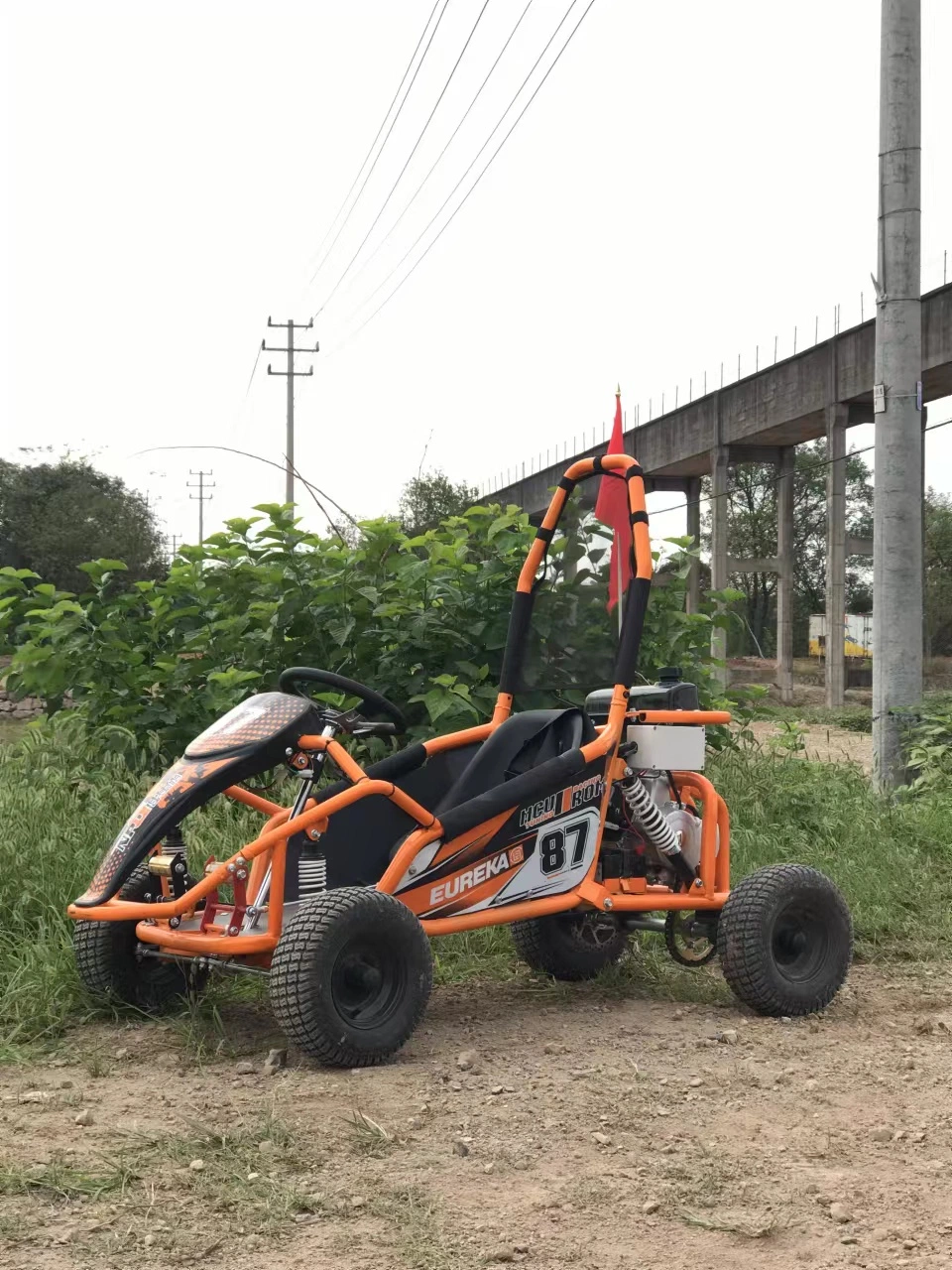 110cc Mini Go Kart con 6inch Wheel puede funcionar Jardín de la playa fuera de Road Buggy