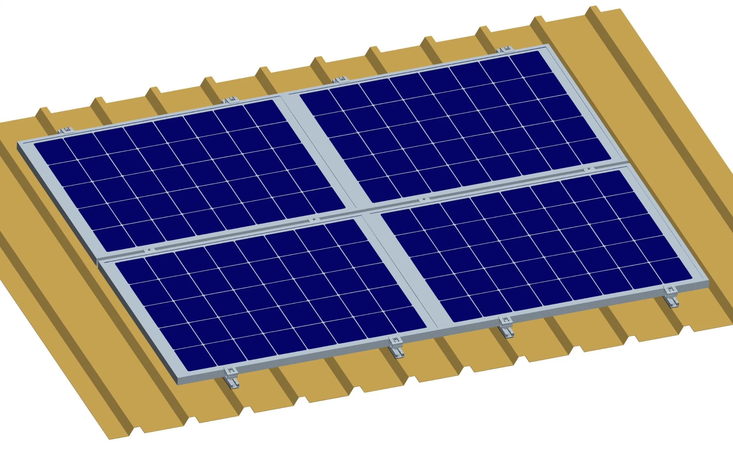 Estructura de aluminio de energía en la red Inicio Power sistema Solar montaje Mini raíl de aluminio