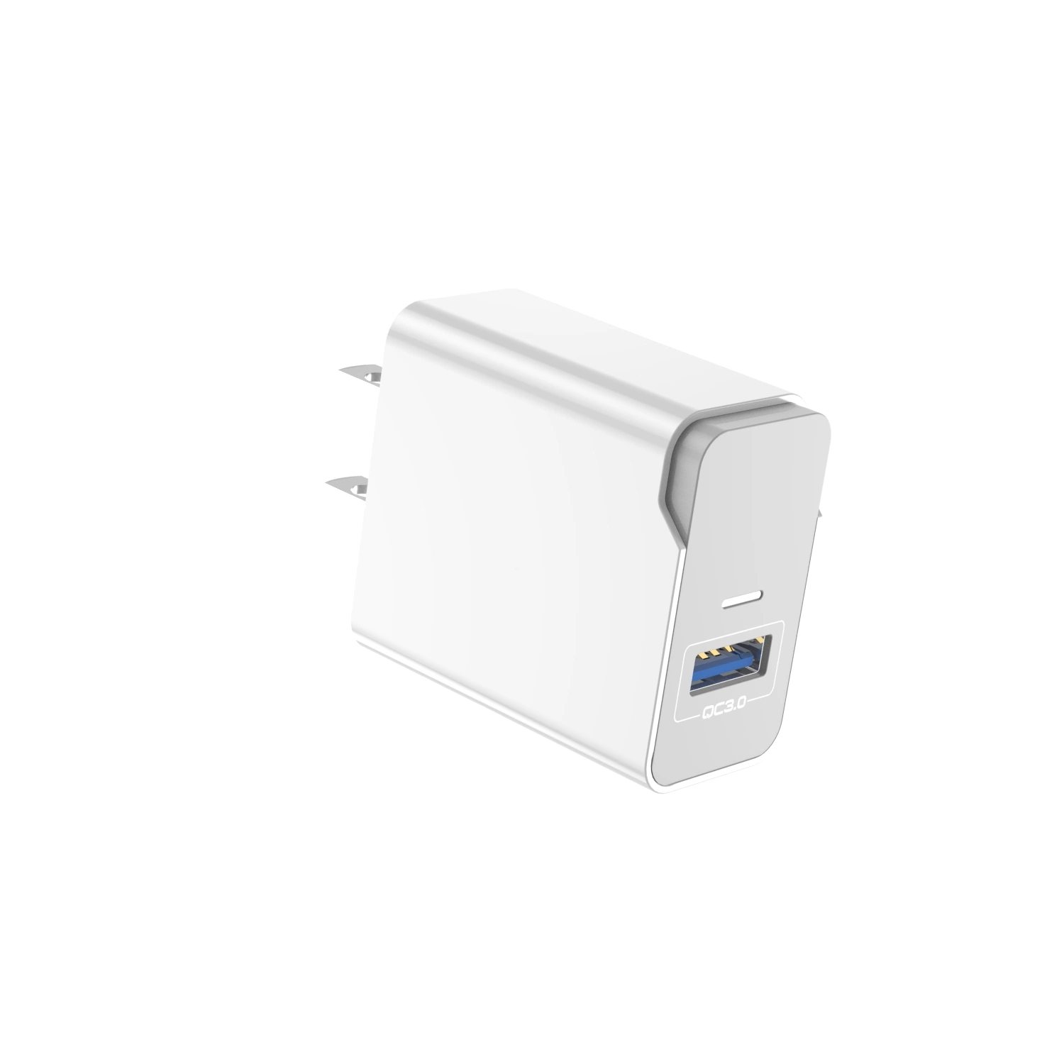 Aspor Power Combo EU/Us/UK Pin 2.4A Home Charger Iq Fas Charger Mobile Phone Charger White USB Customized