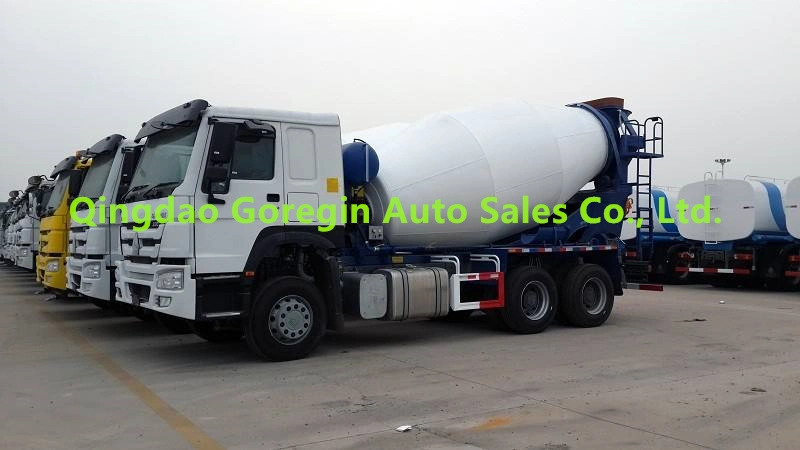 10cbm 10m3 HOWO Sinotruck Euro2 10cbm 10m3 Light Hand Driving Rhd 371HP 6*4 Cement Concrete Drum Mixer Truck for Sale