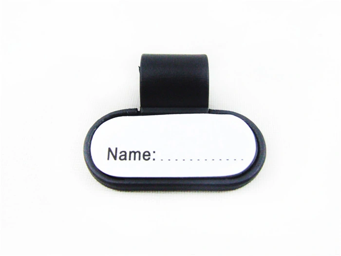 Kt-GF04A de colores mezclados de plástico personalizada ID Badge Clip Nombre estetoscopio etiqueta de nombre adecuado para todo tipo de etiqueta de nombre de identificación de estetoscopio