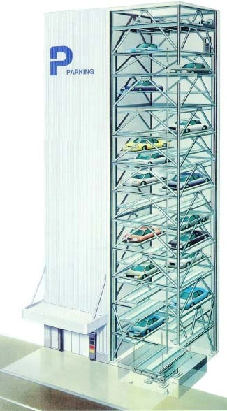 BV Approved 11 Storey Vertical Lifting Car Parking System