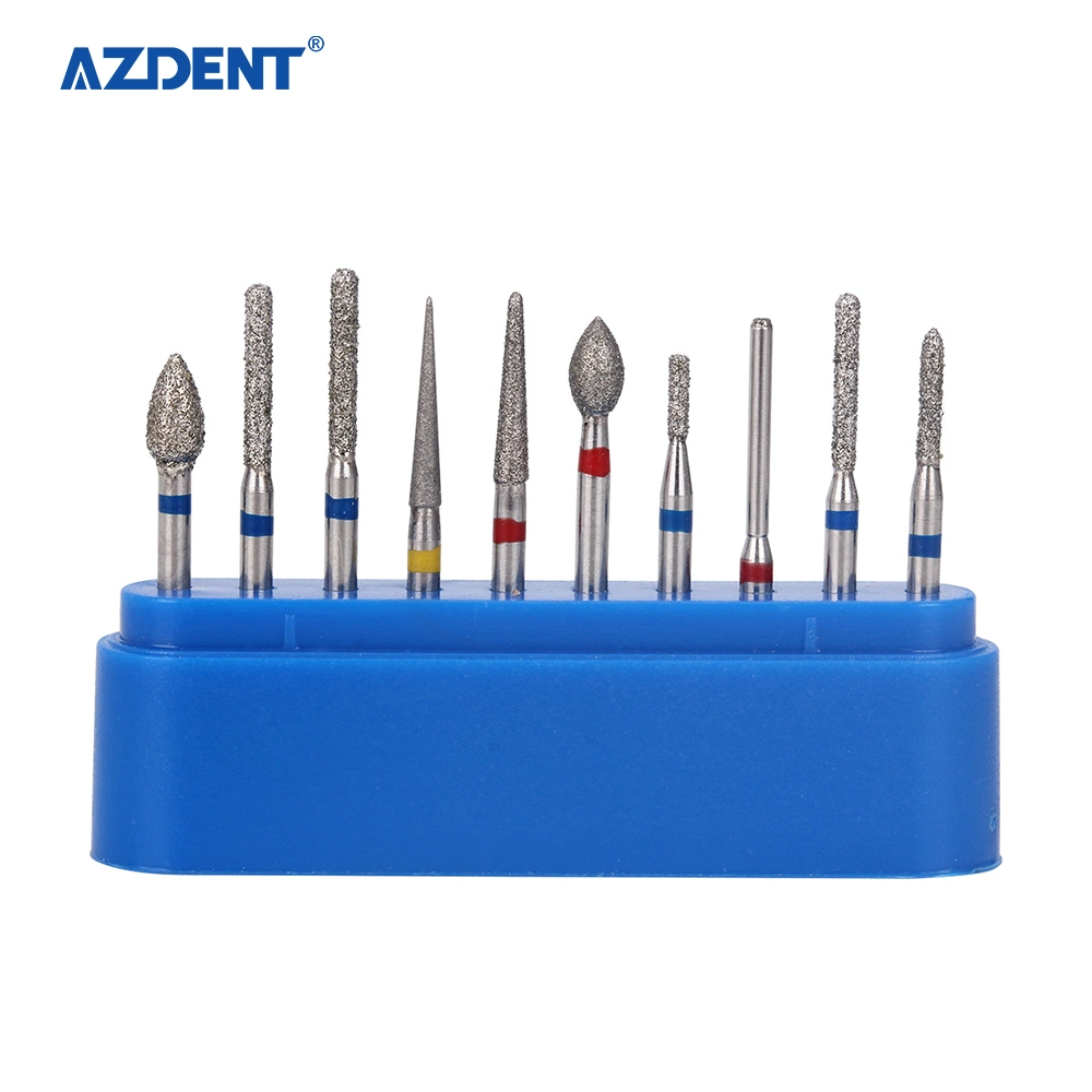 Azdent Dental Diamond Bur Fg Crown Preparation Anterior Teeth Kit