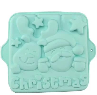 Colorful Design Silicone Christmas Cake Mold