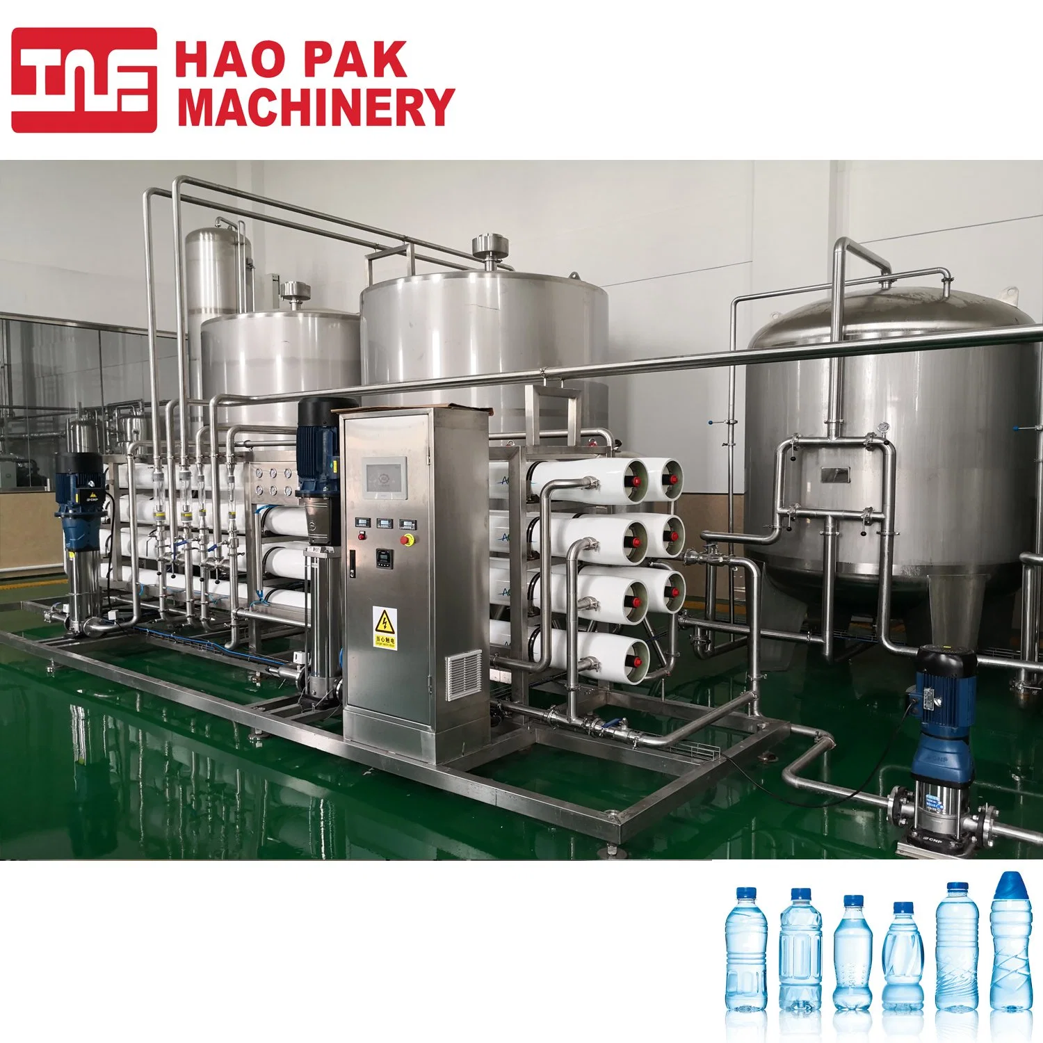 10T/H OI planta purificadora de agua potable planta de tratamiento de agua inversa Equipo de filtro de agua de ósmosis