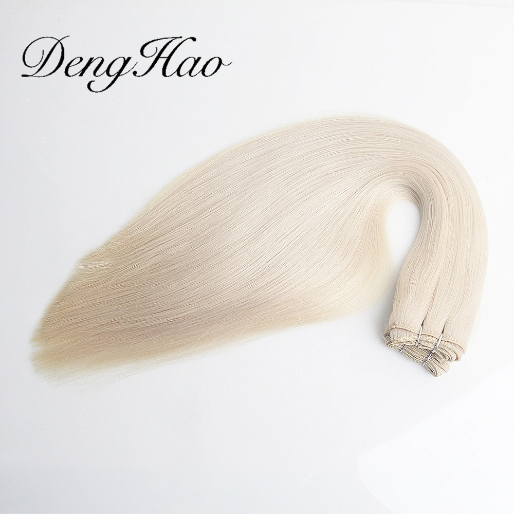 Wholesale Double Drawn Human Hair Extension No Shedding Hair Weft