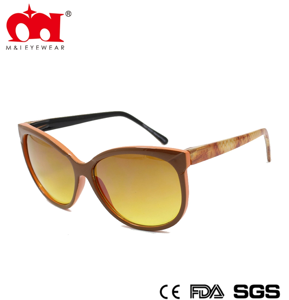 Lady's Yellow - Tinted Cat - Eye Sunglasses (M10258)