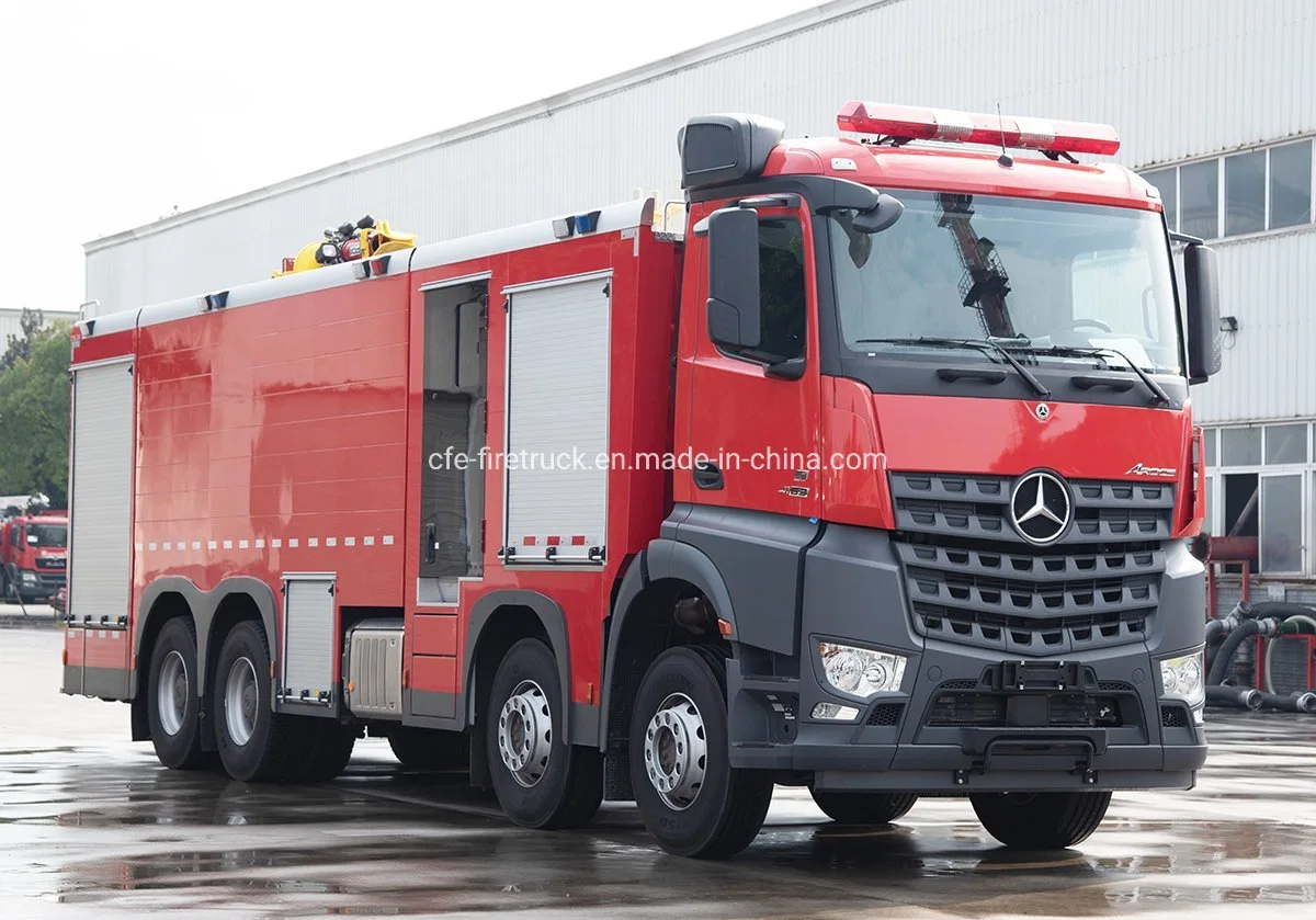 Camion de lutte contre l'incendie avec réservoir d'eau et de mousse de 18000L Mercedes-Benz Heavy-Duty