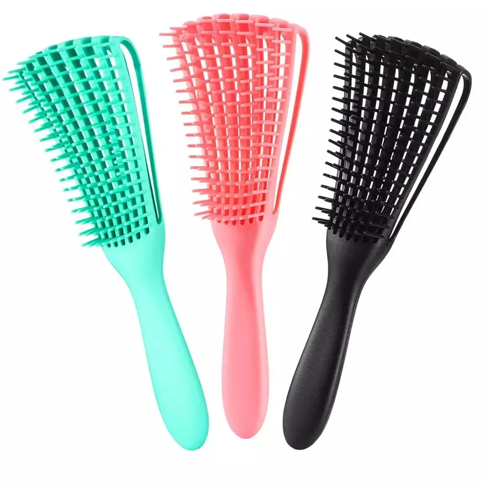 Detangling волос волосы щеткой для африканских текстурированные 3A, Detangling Hairbrush для вьющихся волос