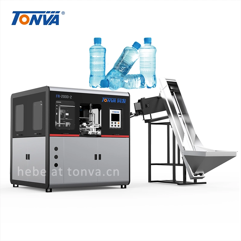 Cavité Tonva 4-600ml Plastique Bouteille PET entièrement automatique de l'eau faire souffler Machine de moulage par soufflage bas prix