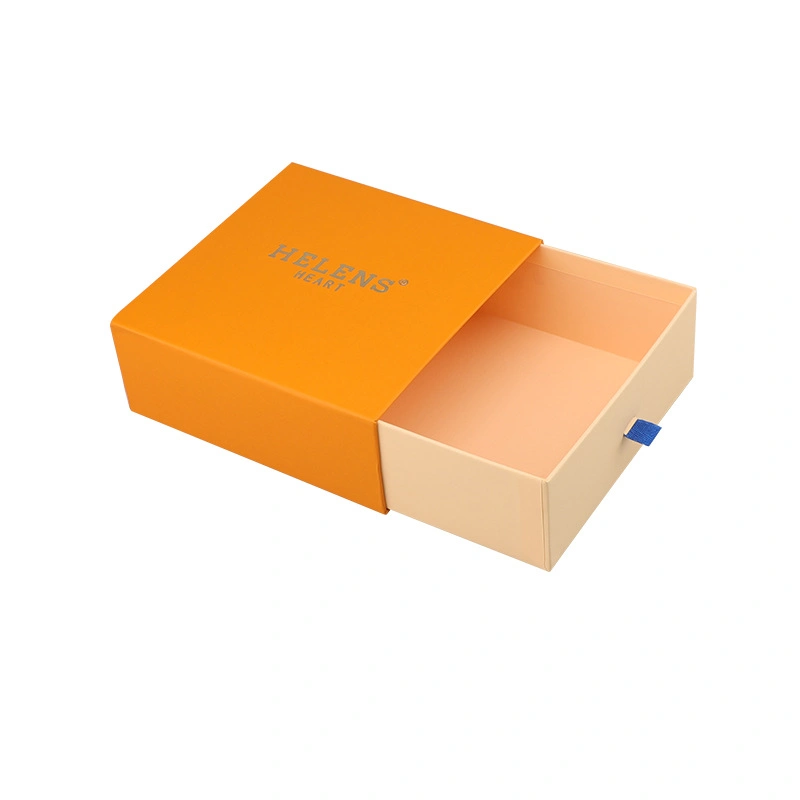 Top Grade Drawer Gift Box Carton Packaging Cardboard Boxes with Silk Ribbon for LED Spotlight