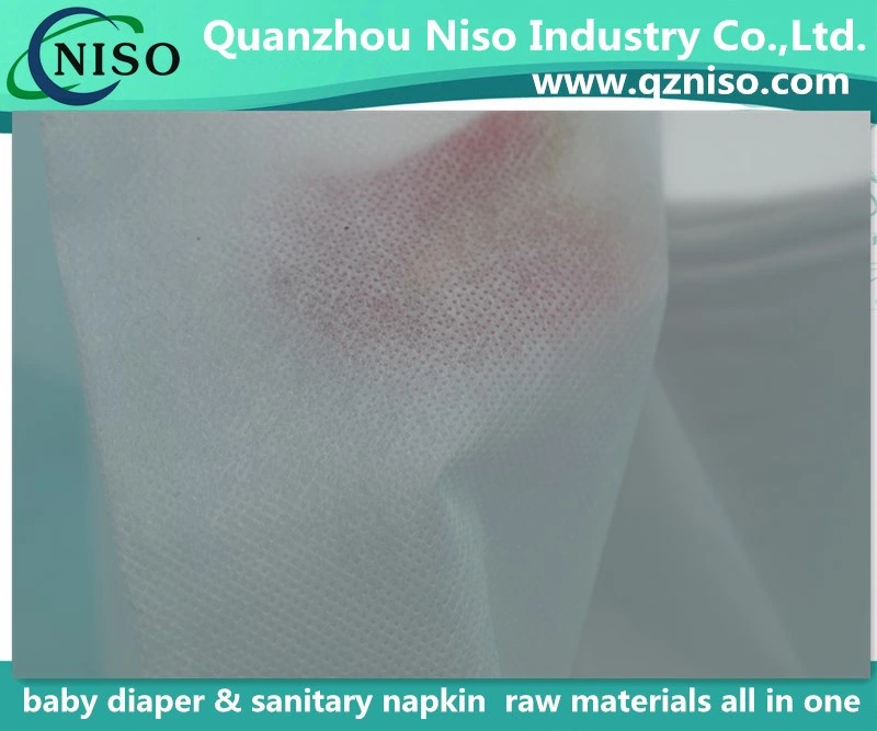 Excellent Water Repellency Hydrophobic Non Woven Fabric for Diaper/Sanitary Napkin (LSJS8899)