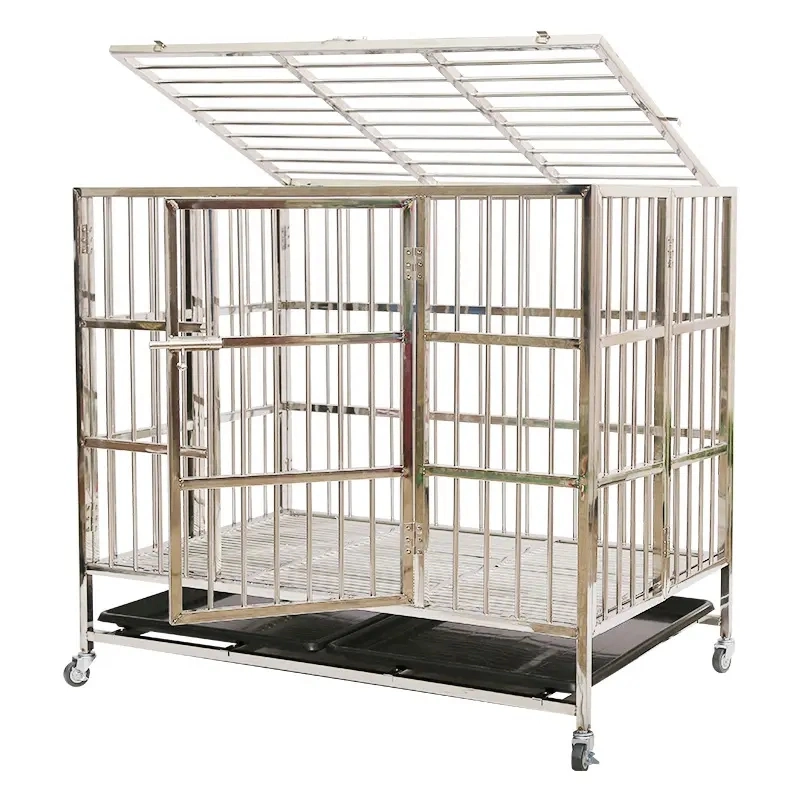 Custom Size Dog Cage Stainless Steel Large Pet Cage Dog Cage for Sale