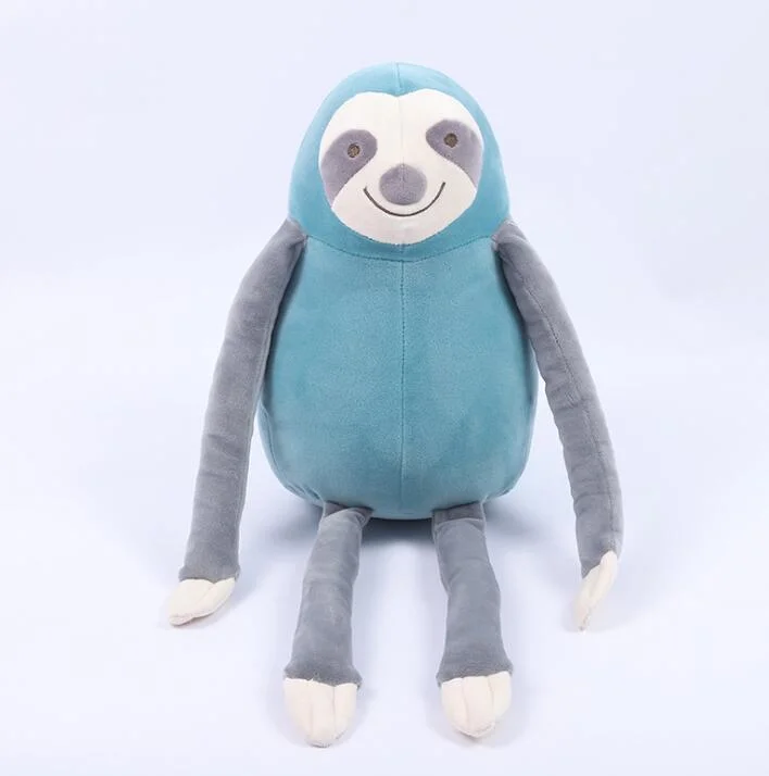 El traqueteo de la fábrica OEM ODM personalizados Mayoreo directo de los animales de felpa suave Sloth Toy