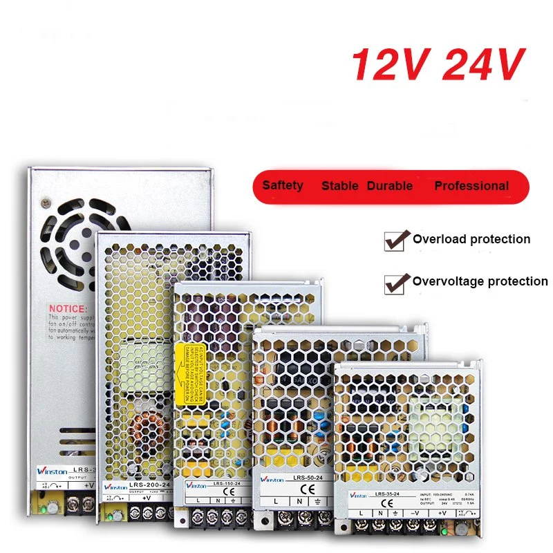 35W de salida única SMPS AC 220V a 5V DC 12V 24V 36V 48V DC de alimentación de conmutación de LED con CE, RoHS (LRS-35)