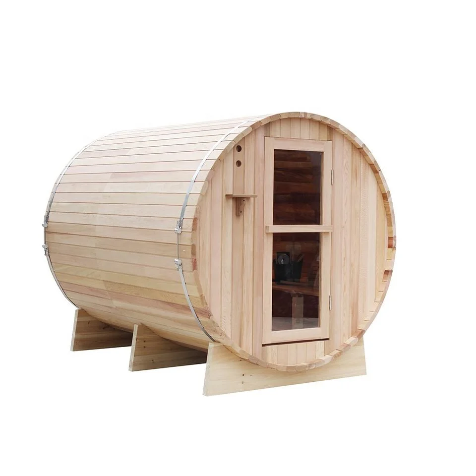 Outdoor Deluxe Dry Steam Mini Sauna Room Barrel Sauna Room