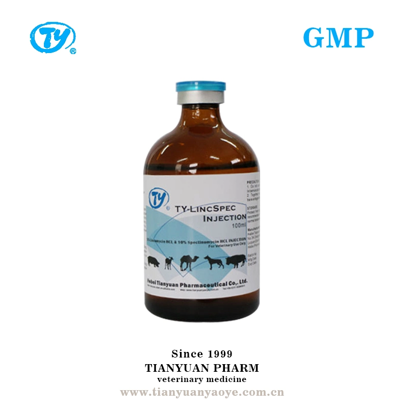 Hebei Tianyuan Veterinary Medicine Animal Drug Lincomycin Spectinomycin Injection for Animal, Horse, Sheep, Pig, Camel, Chicken Livestock