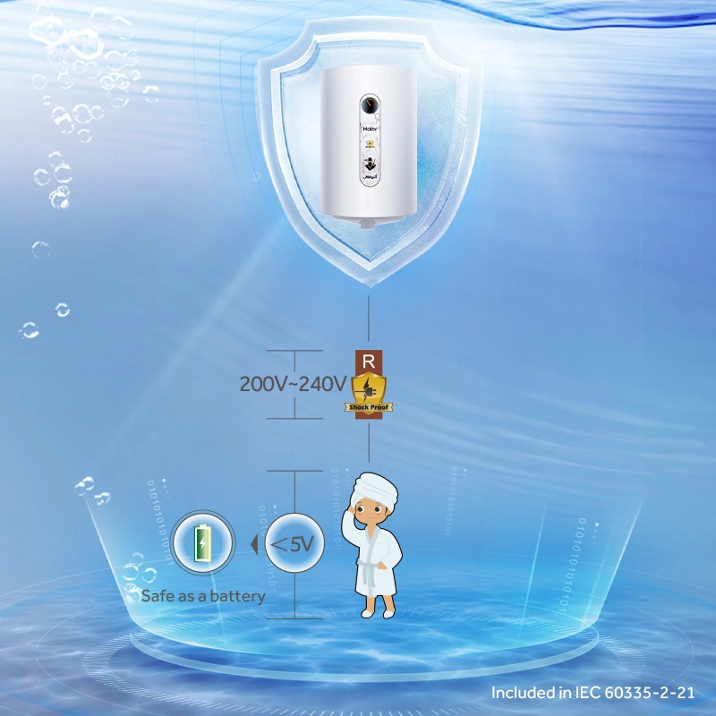 New Energy Long Service Life White Fast Heating Storage Electric Water Heater Boiler for Shower