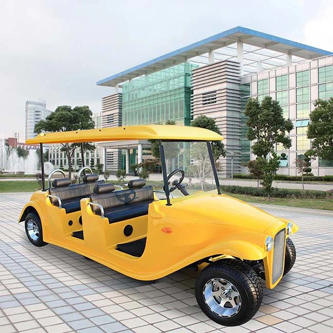 Open Top 6 Seater Electric Vintage Car for Farm Touring (DN-6D)