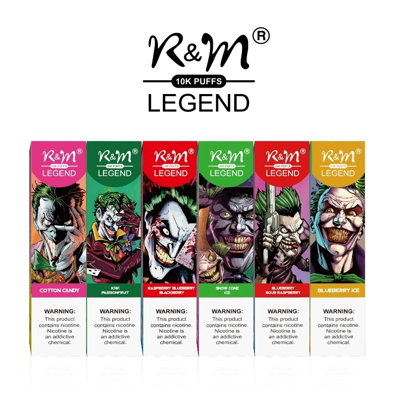 Original Randm R&M Legend 10000/10K Puff Disposable E Cigarette with Soft Drip Tip