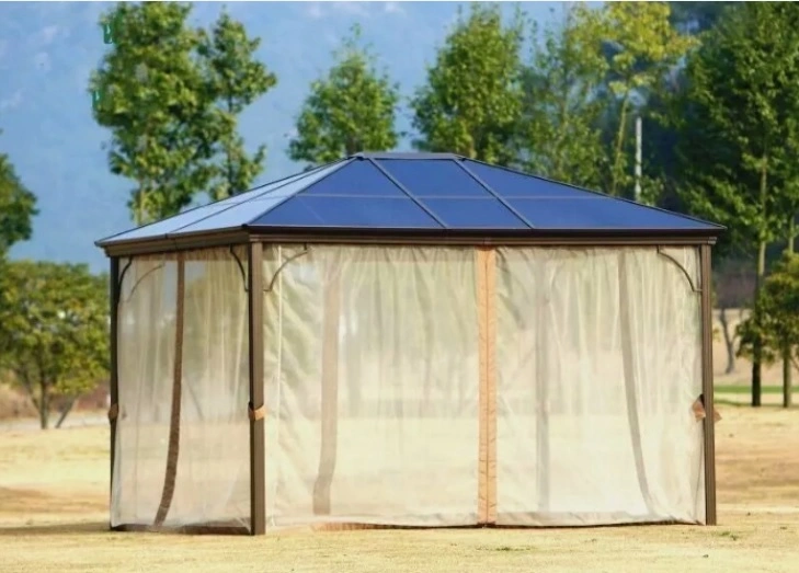 Competitive Outdoor 3*3m Aluminum Top Metal Pegola Gazebo