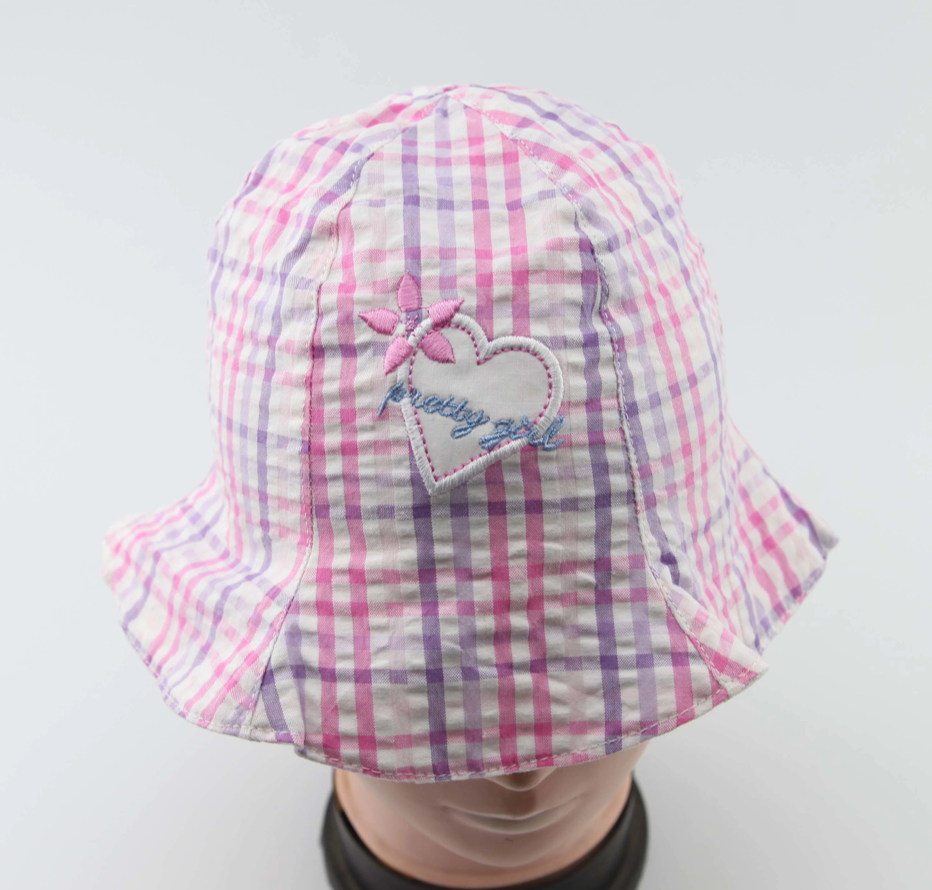 Kids Bucket Hat with Printing and Embroidery Polyester Foldable Soft Summer Fashion Cap for Girls