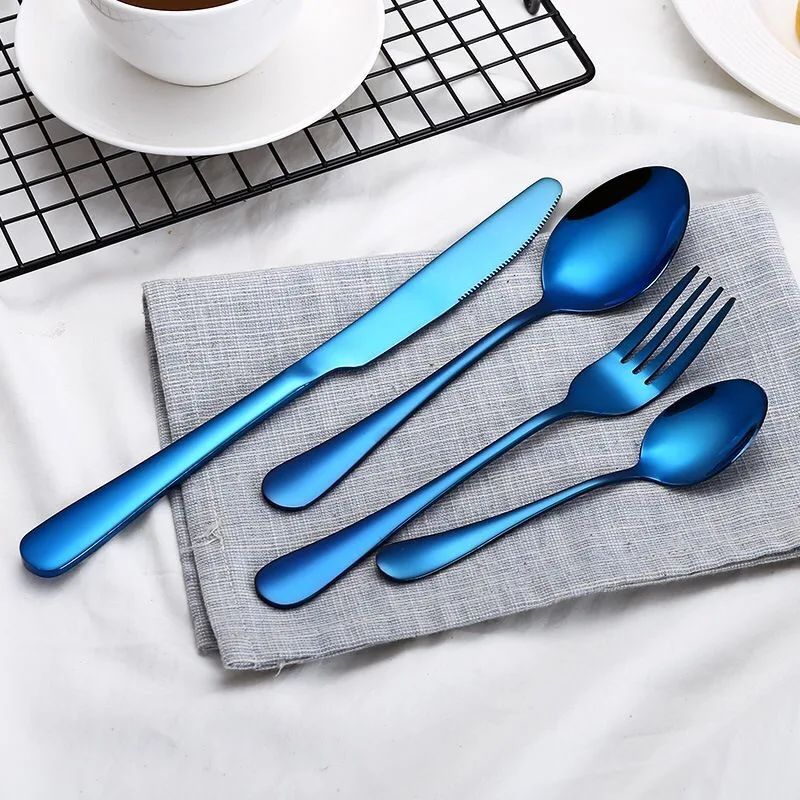 Stainless Steel Cutlery Set Fork Knife Spoon and Teaspoon Popular Set