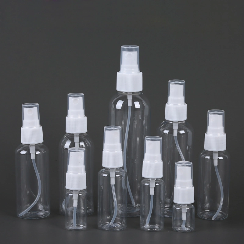30ml 50ml 100ml Pet Spray Bottle with Sprayer for Cosmetic Packaging