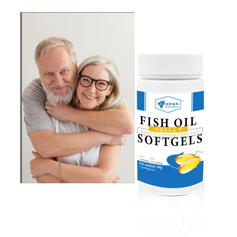 En stock en vrac de gros de l'usine de DHA EPA Omega-3 Fish Oil Softgel Capsule