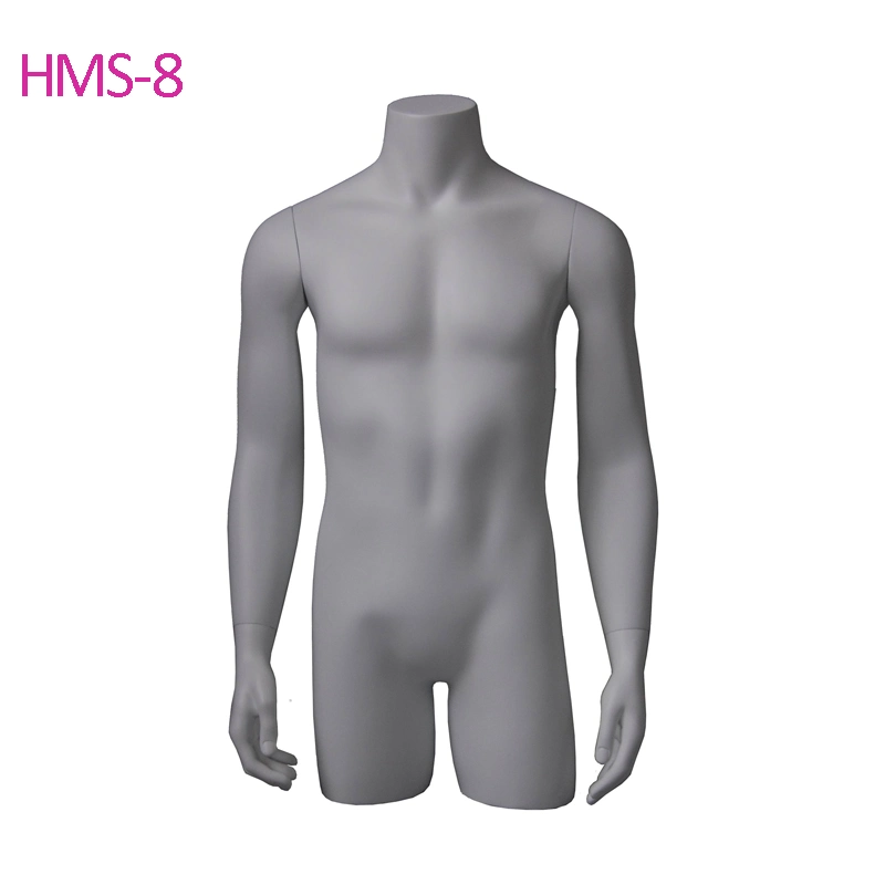 Fiberglass White Standing Muscle Male Mannequins for Fashion Shop