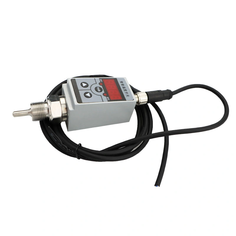 304 Stainless Steel DC 24V 0-100 Deg. C Water Adjustable Temperature Switch with Digital Display